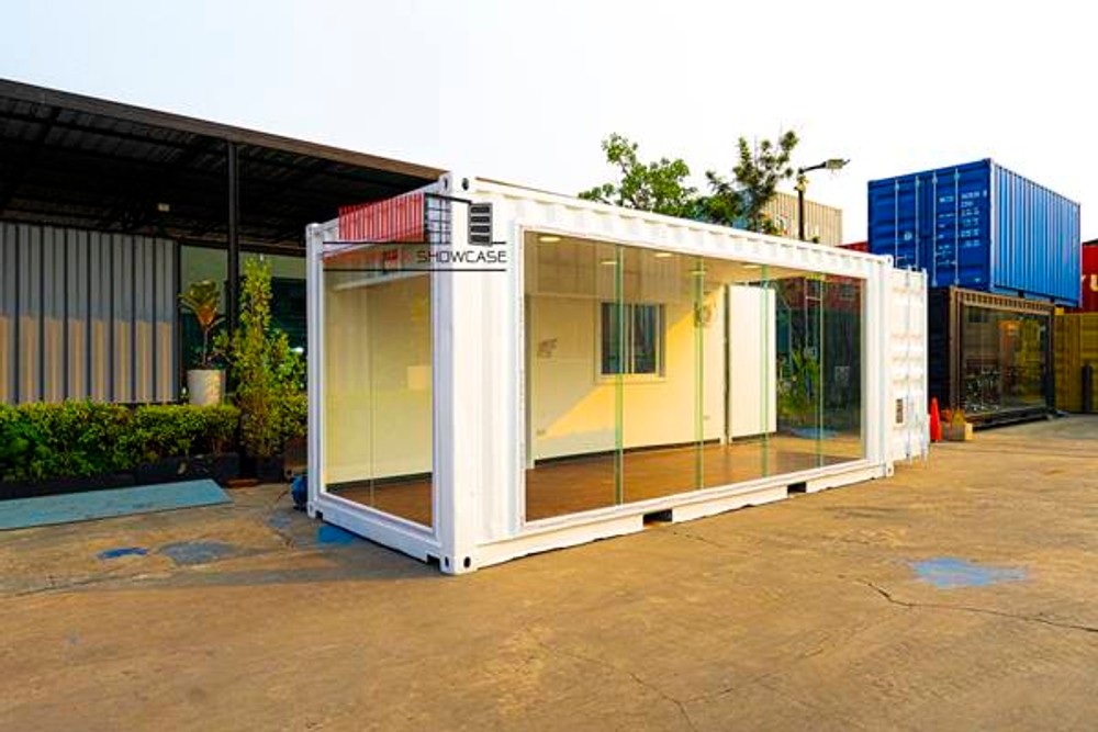 คอนเทนเนอร์โชว์เคส ผู้ผลิตนำเข้าและจัดจำหน่าย ตู้คอนเทนเนอร์ ตู้ประกอบใหม่ ตู้น็อคดาวน์