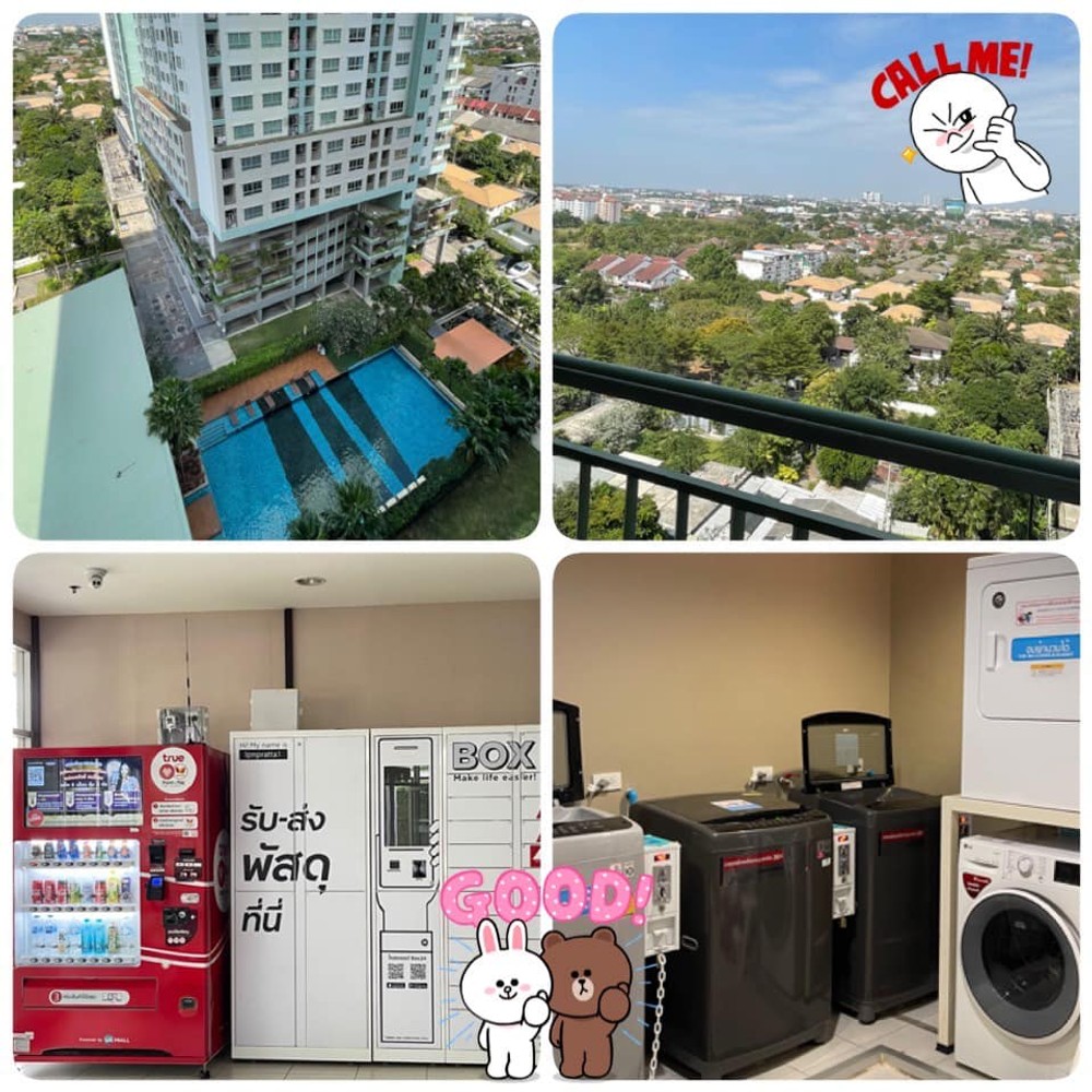 ให้เช่าคอนโด Lumpini Park รัตนาธิเบศร์ - งามวงศ์วาน ติด MRT บางกระสอ  วิวสระว่ายน้ำ 
